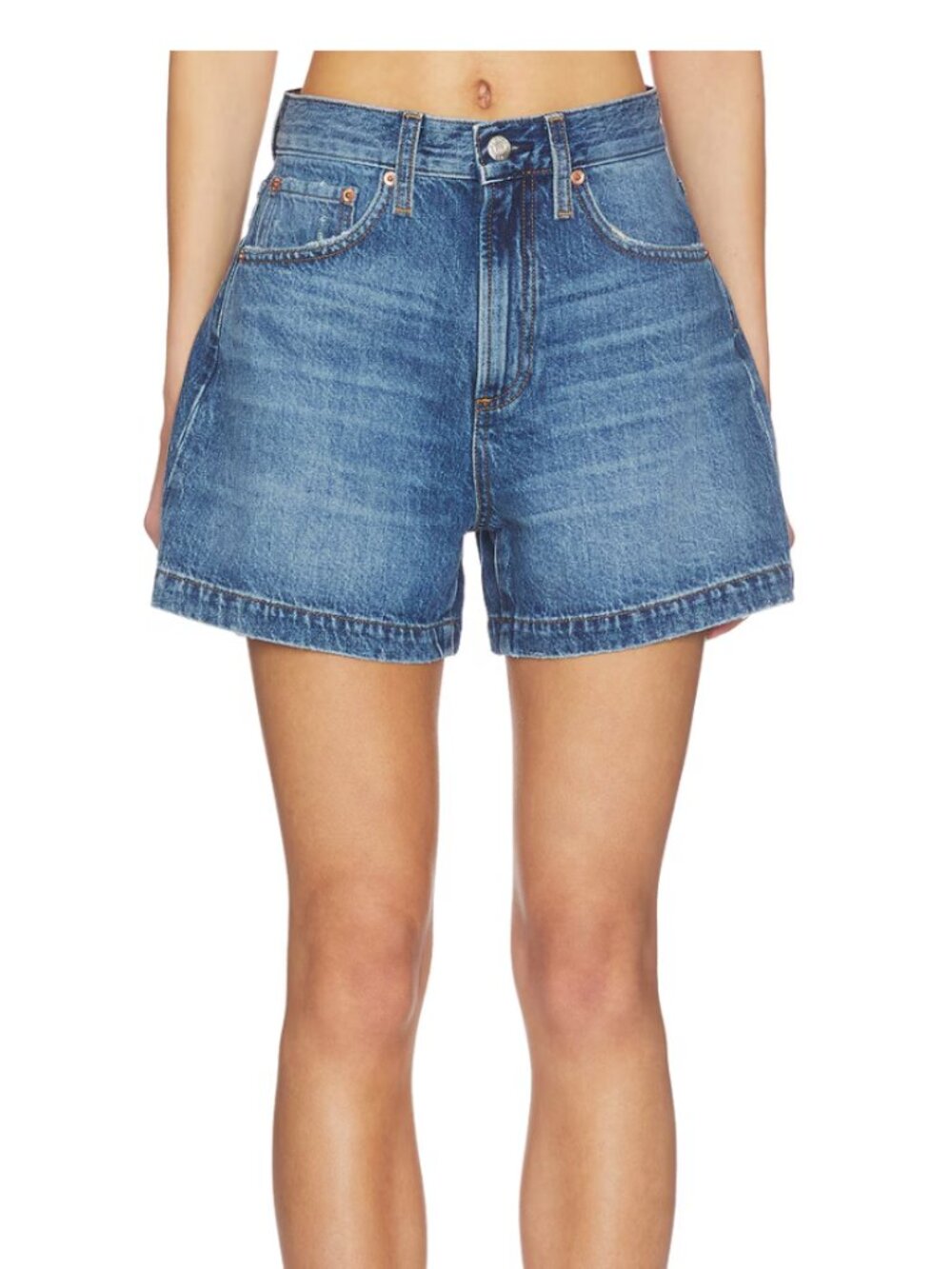 Saige High Rise Aline Short in Wishbone